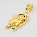 Dije Herradura Caballo 9.4g / 1 3/4 in Oro Amarillo 18K