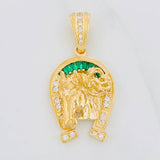 Pendant Horseshoe 9.25g / 1 3/4 in 18K Yellow Gold