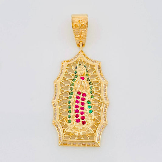 Pendant Virgin Guadalupe 4.55g / 1 1/2 in Yellow Gold 18K