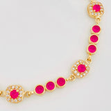 Bracelet Halo Tennis 8.65g / 7 in / 4.16mm Yellow Gold 18K