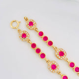 Bracelet Halo Tennis 8.65g / 7 in / 4.16mm Yellow Gold 18K