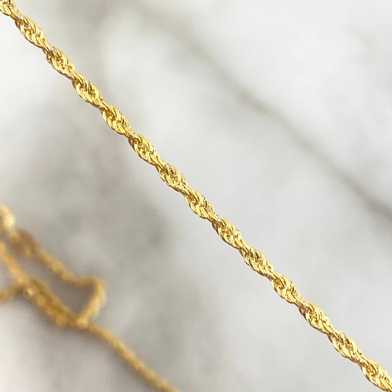 Cadena Lazo 2.15gr / 50cm / 1.6mm Oro Amarillo +3 18K
