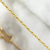 Cadena Lazo 2.15gr / 50cm / 1.6mm Oro Amarillo +3 18K