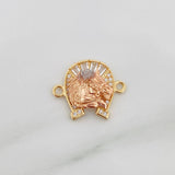 Herraje Herradura Caballo 2.1 g / 3/4 in Tres Oros 18K