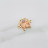 Herraje Herradura Caballo 2.1 g / 3/4 in Tres Oros 18K