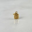 Dije Letra F 0.35 g / 1/2 in Oro Amarillo 18K