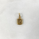 Pendant Letter F 0.3g / 1/2 in Yellow Gold 18K