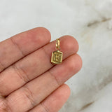 Pendant Letter F 0.3g / 1/2 in Yellow Gold 18K