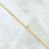 Cadena Cubana 1.65gr / 17 3/4 in / 1.6mm Oro Amarillo +1 18K *