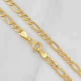 Cadena Fígaro 5.45g / 24 in / 3.35mm Oro Amarillo 18K