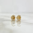 Stud Earrings Letter C 0.75gr / 18K Gold ©