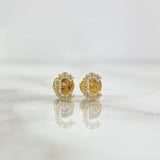 Stud Earrings Letter C 0.75gr / 18K Gold ©