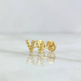 Topos Letra V 0.8gr / Oro Amarillo 18K ©