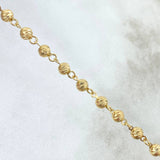 Bracelet Bracelet 4.55gr / 20cm / 4mm Diamond Cut 18K Yellow Gold