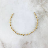 Bracelet Bracelet 4.55gr / 20cm / 4mm Diamond Cut 18K Yellow Gold