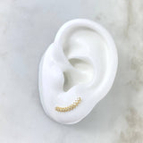 Stud Earrings Arch Star 0.8gr / 0.6in / 18K Gold