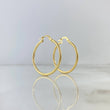 Hoop Earrings Lore 1.9gr / 3.1cm / Twisted Yellow Gold