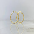 Hoop Earrings Lore 1.95gr / 3.1cm / Twisted Yellow Gold
