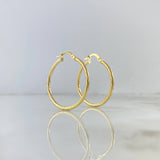 Hoop Earrings Lore 1.9gr / 3.1cm / Twisted Yellow Gold