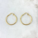 Hoop Earrings Lore 1.9gr / 3.1cm / Twisted Yellow Gold