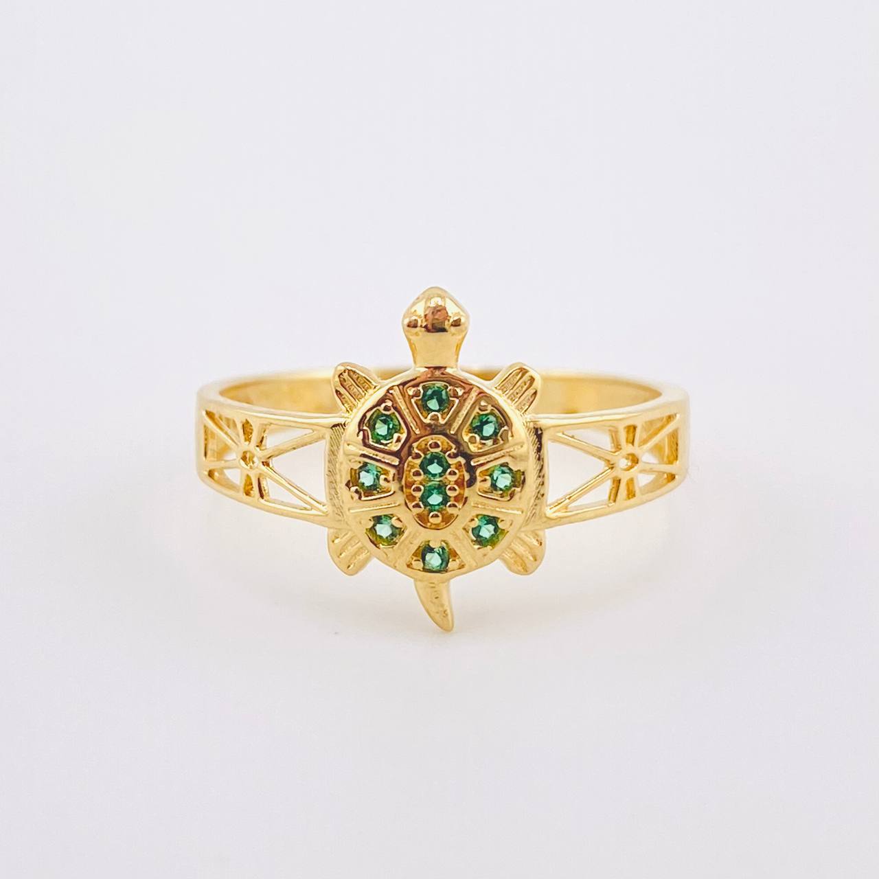 Turtle Ring 2.4gr / T6 3/4 / Yellow Gold 18K ©