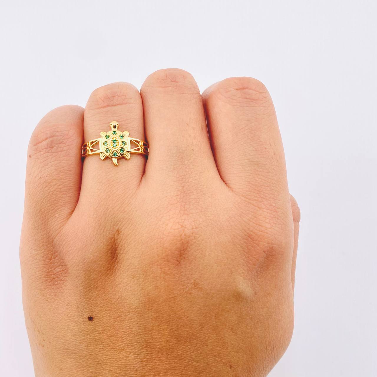 Turtle Ring 2.4gr / T6 3/4 / Yellow Gold 18K ©