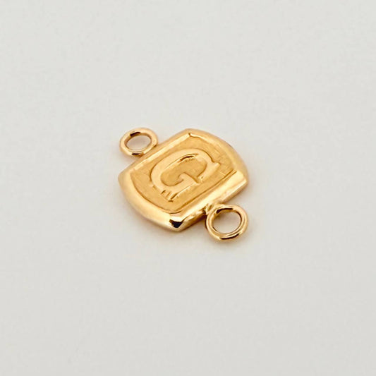 Herraje Letra G 0.3gr / 1/2 in / Oro Amarillo 18K *