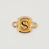 Herraje Letra S 0.3gr / 1/2 in / Oro Amarillo 18K