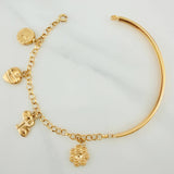 Pulso Charms 5.8gr / 7 in / 4mm Oro Amarillo 18K %