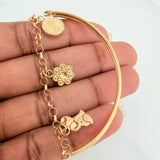 Pulso Charms 5.75gr / 6 3/4 in / 4mm Oro Amarillo 18K %