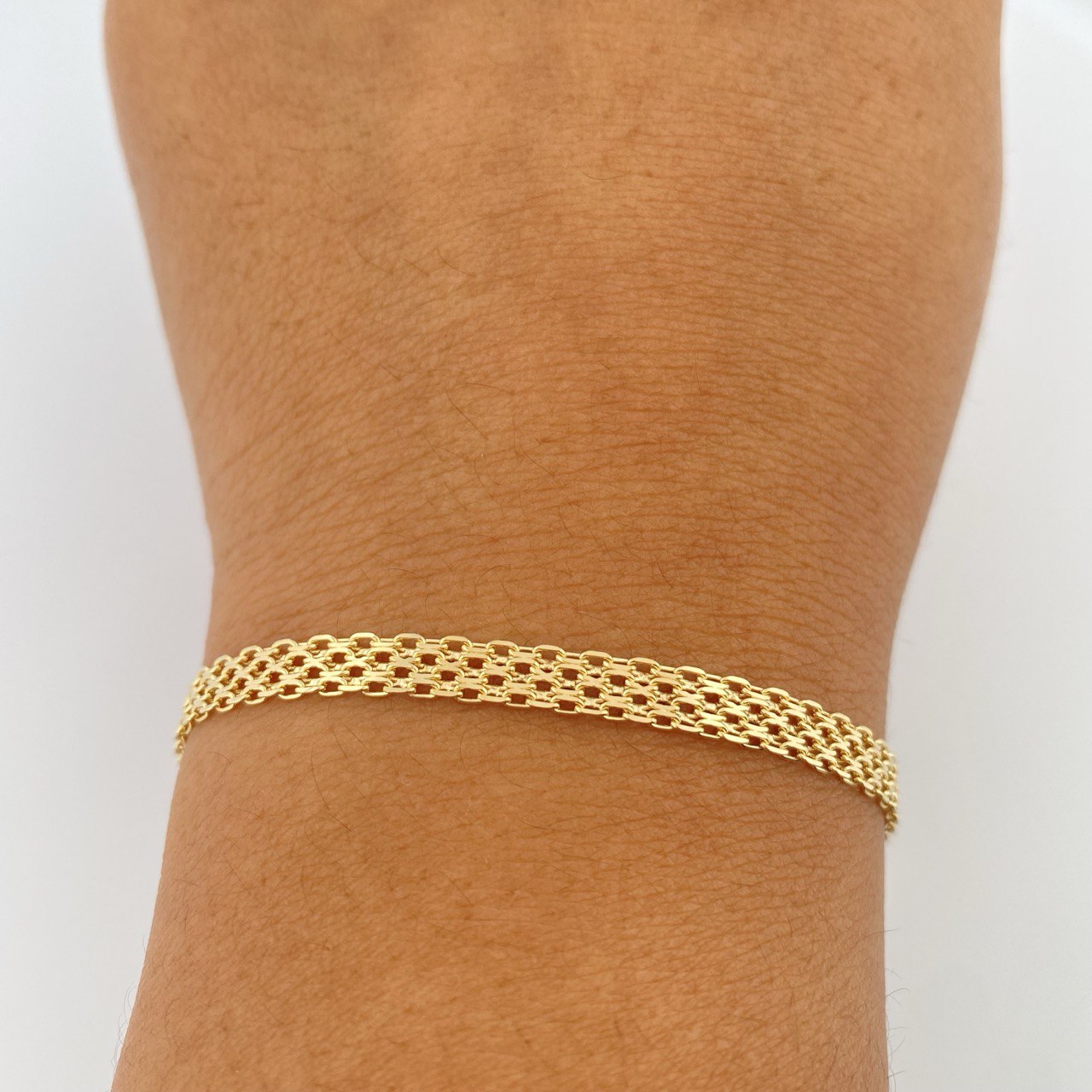 Pulso China 4.8gr / 7 3/4 in / 4.3mm Oro Amarillo +1 18K &