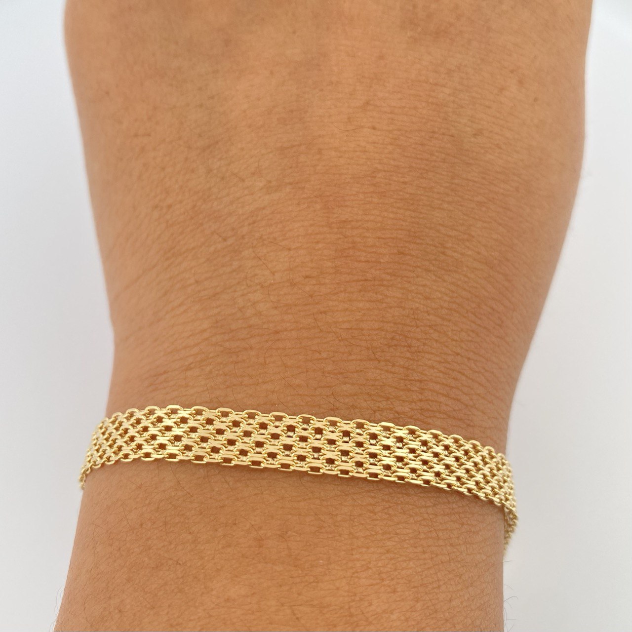 Pulso China 7.5gr / 7 3/4 in / 6.4mm Oro Amarillo +1 18K &