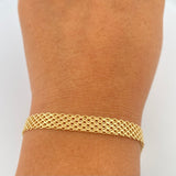 Pulso China 7.5gr / 7 3/4 in / 6.4mm Oro Amarillo +1 18K &