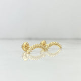 Stud Earrings Arch Star 0.8gr / 0.6in / 18K Gold