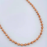 Cadena Militar 24.35gr / 23 3/4 in / 4mm Oro Rosa 18K %