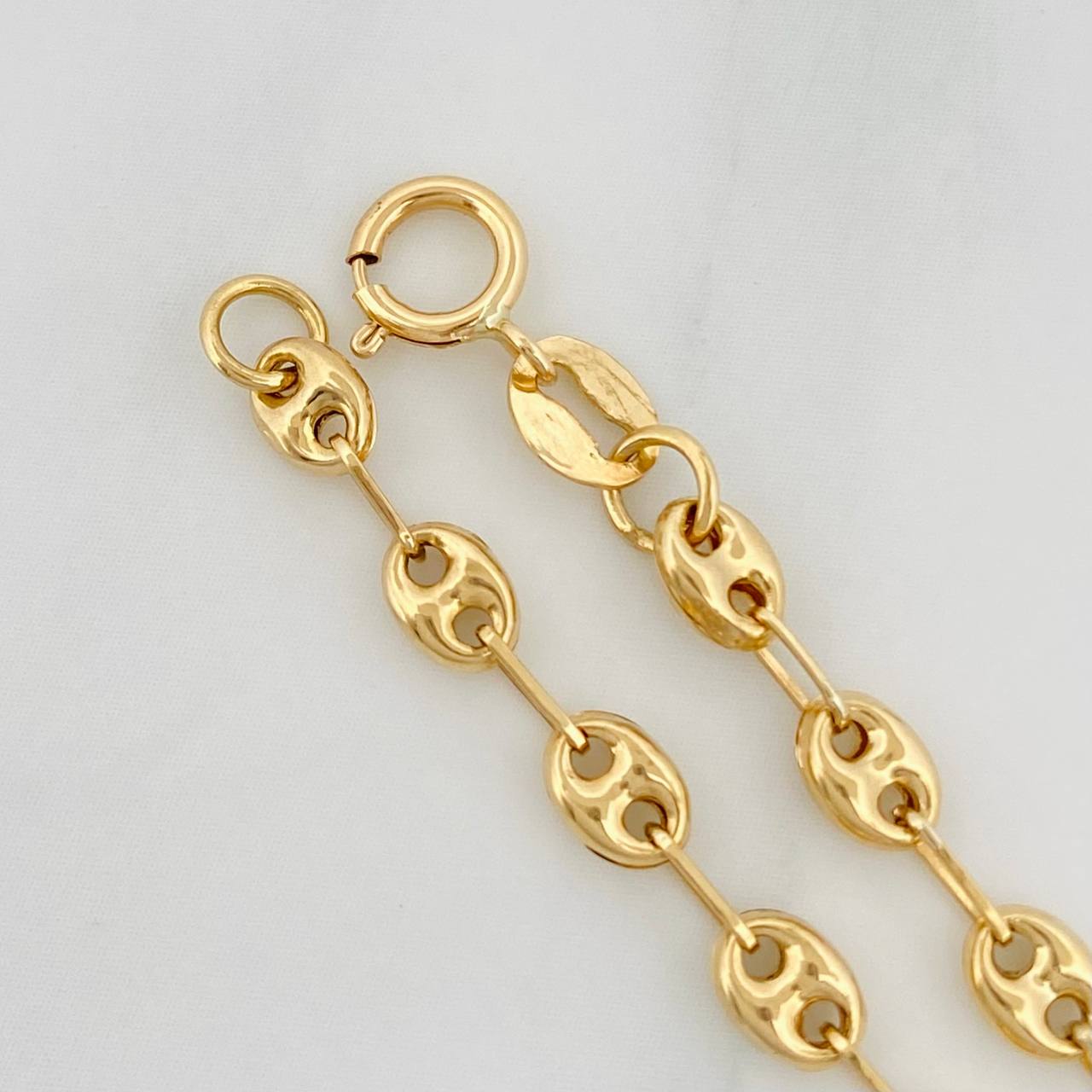 Bracelet Baby GC Oval 1.9g / 6 in / 3.57mm Yellow Gold 18K