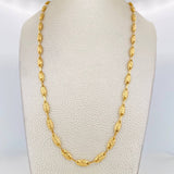 Cadena Rustica Corona 10.25g / 24 in / 4.6mm Oro Amarillo 18K