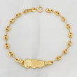 Bracelet GC Virgin Cloud of Guadalupe 2.6g / 6 3/4 in / 4.64mm Yellow Gold 18K