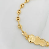 Bracelet GC Virgin Cloud of Guadalupe 2.6g / 6 3/4 in / 4.64mm Yellow Gold 18K