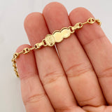 Bracelet GC Virgin Cloud of Guadalupe 2.2g / 6 3/4 in / 3.61mm Yellow Gold 18K