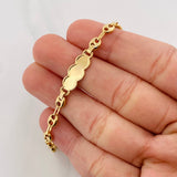 Bracelet GC Nube 2.75g / 6 3/4 in / 4.8mm Yellow Gold 18K