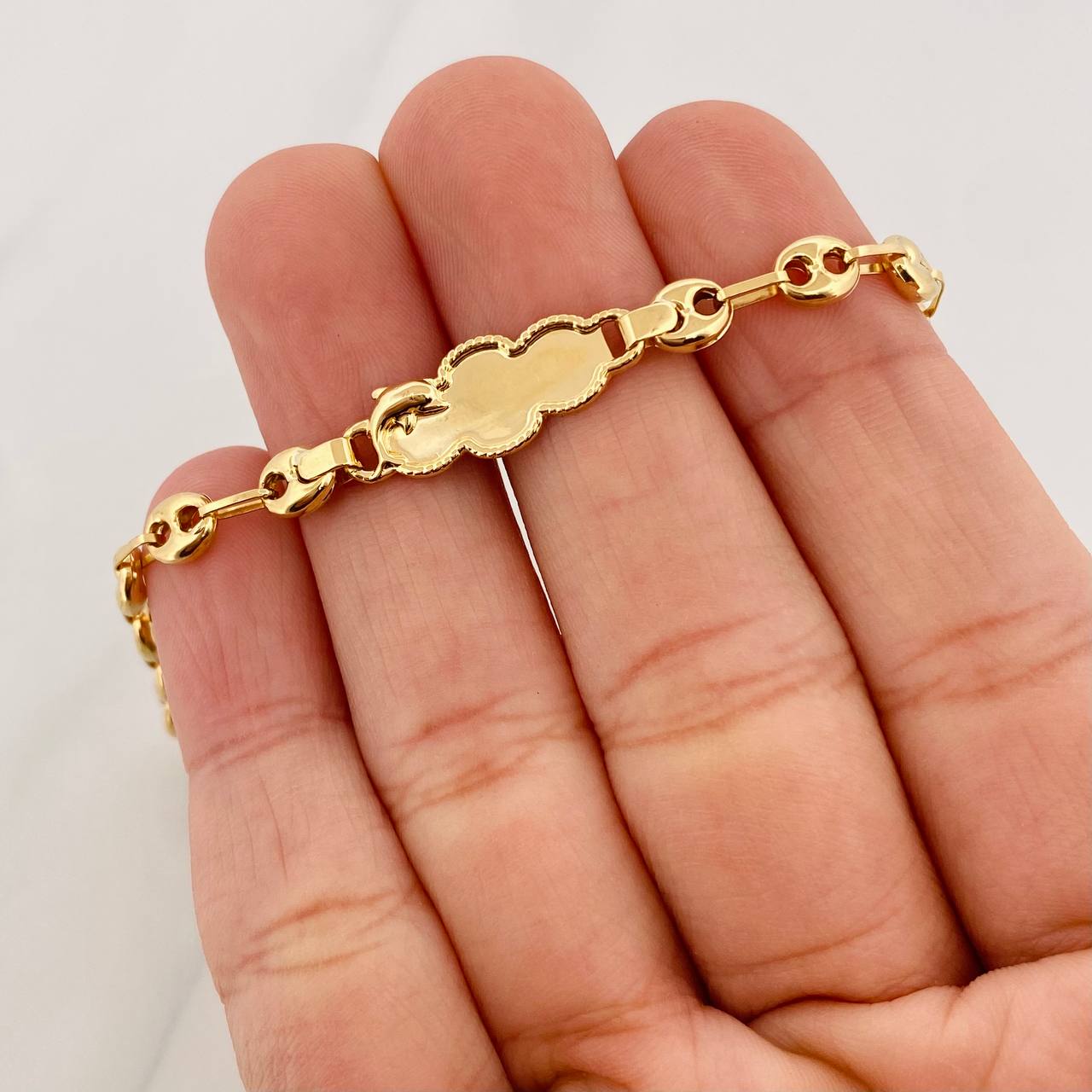 Bracelet GC Nube Delfin 2.65g / 6 3/4 in / 4.8mm Yellow Gold 18K