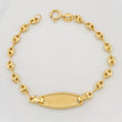 Pulso Bebé GC Ovalada 1.9g / 5 1/2 in / 3.44mm Oro Amarillo 18K