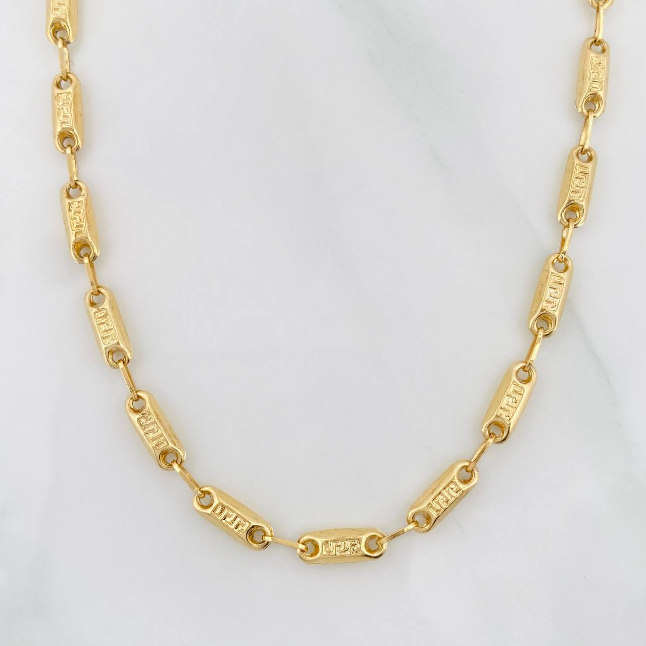 Cadena Rustica Tribal 10.4g / 24 in / 3.45mm Oro Amarillo 18K