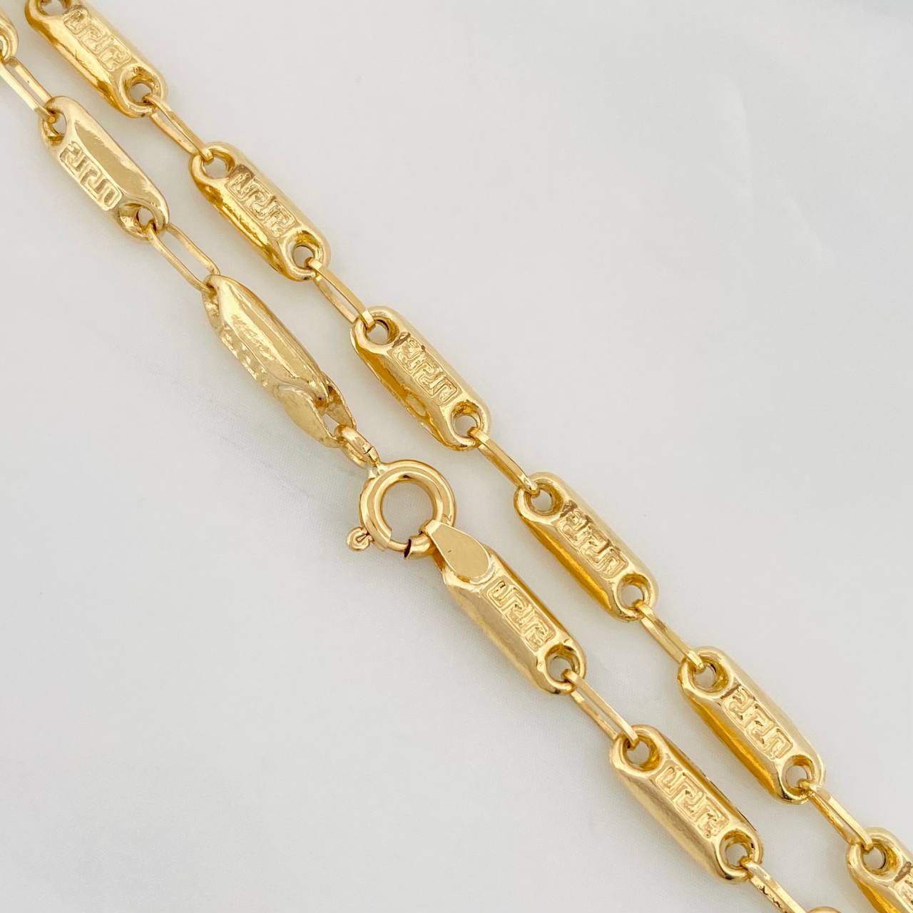 Cadena Rustica Tribal 10.4g / 24 in / 3.45mm Oro Amarillo 18K