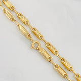 Cadena Rustica Tribal 10.4g / 24 in / 3.45mm Oro Amarillo 18K