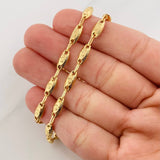 Cadena Rustica Corona 10.25g / 24 in / 4.6mm Oro Amarillo 18K