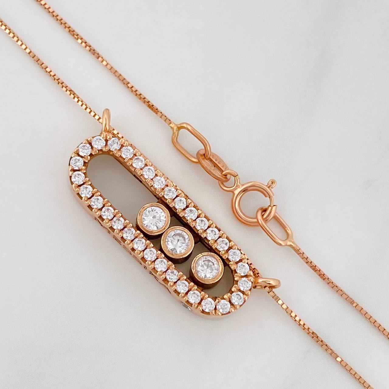 Cadena Veneciana Msk 4.65g / 18 in / 0.62mm Oro Rosa 18K
