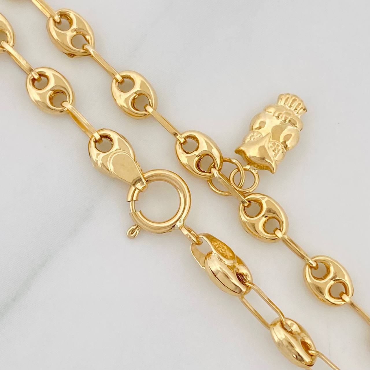Anklet GC 3.6g / 9 3/4 in / 3.55mm Yellow Gold 18K