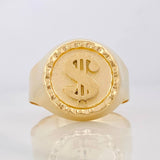 Signet Ring Weight 3.45g / Size T9 3/4 Yellow Gold 18K